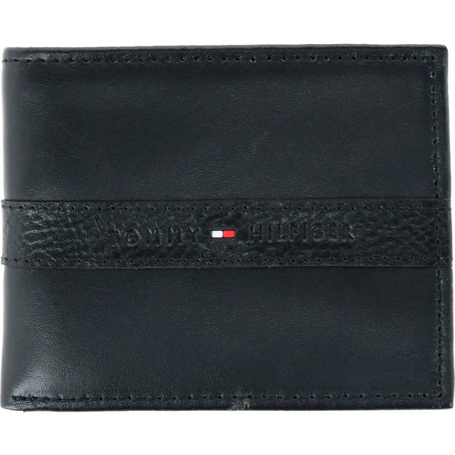 Tommy Hilfiger Men's Leather Ranger RFID Bifold Wallet with Coin