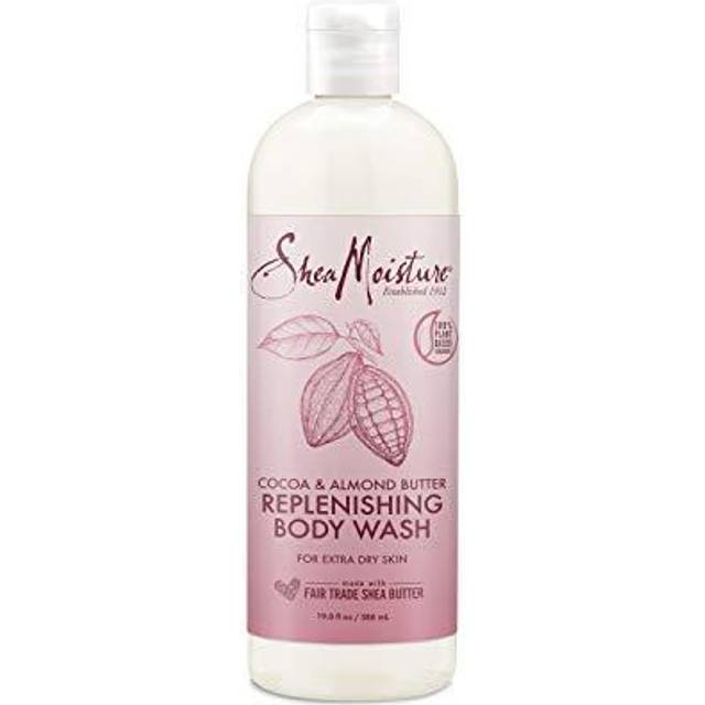 SheaMoisture Body Wash Replenishing Cocoa Almond, 19.8 Oz.