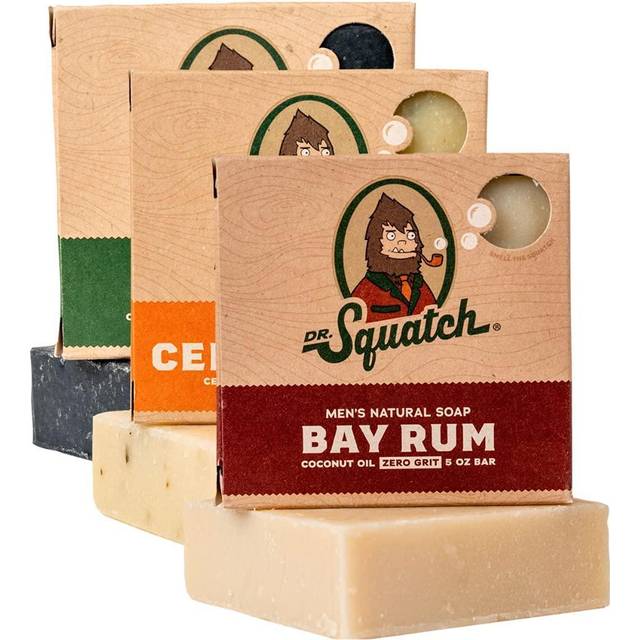 Men's Soap Sampler Pack (3 Bars) â Pine Tar, Cedar Citrus, Bay Rum Bars â Natural Manly Scented Organic Soap for Men (3 Bar Bundle Set)