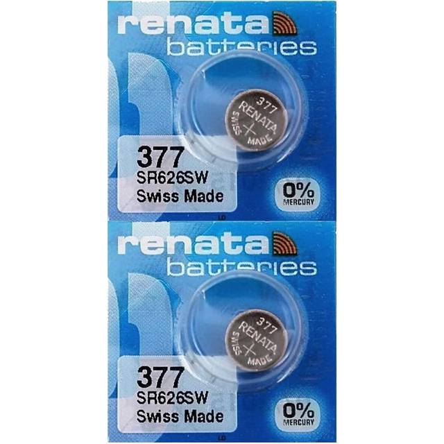 Renata knappcell SR626SW set för klocka (10 delar), Silver, 2 Count (Pack of 1)