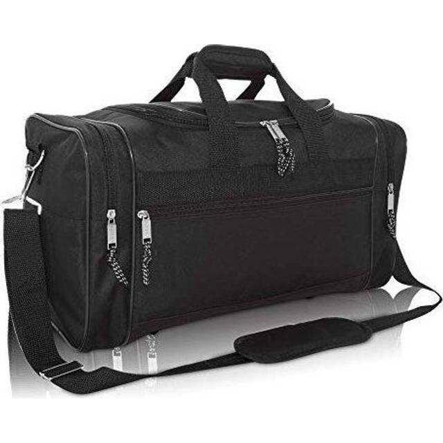 DALIX Blank Duffle Bag Duffel Bag in Black Gym Bag
