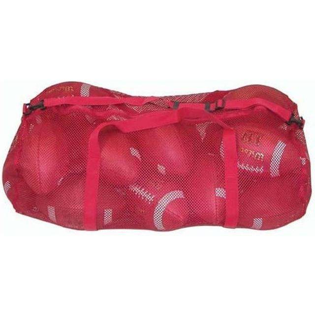 Olympia Sports BC082P 36 in. x 15 in. Zippered Mesh Bag - Red