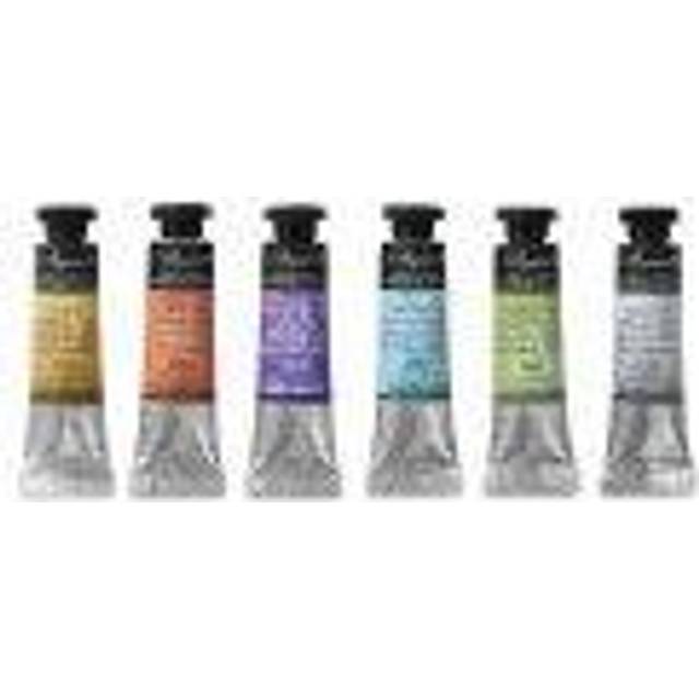 Sennelier : Watercolour Paint : 10ml : Iridescent : Set of 6 : Pastel Metallics