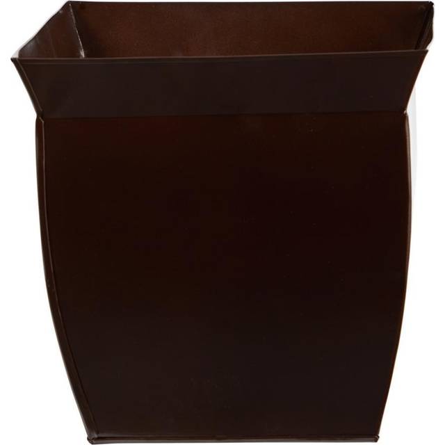 11.75 Fluted Metal Square Planter