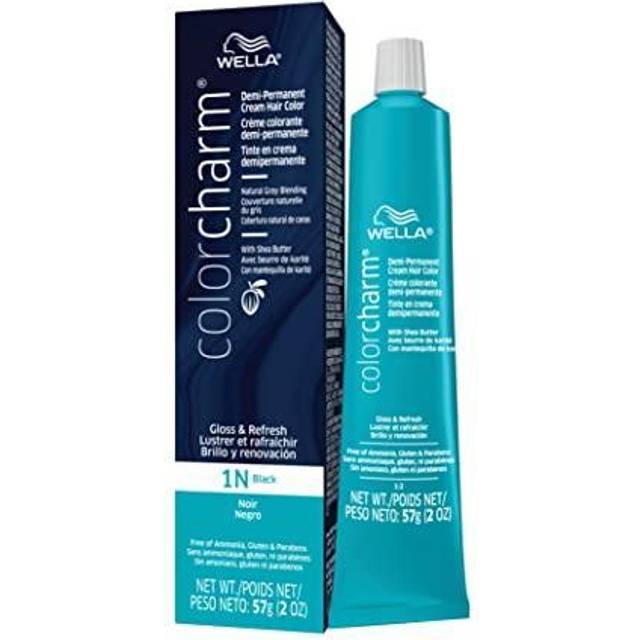 WELLA colorcharm Demi Permanent Hair Color  1N Black 2oz