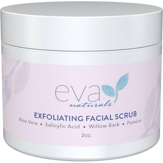 Eva Naturals - Exfoliating Facial Scrub - Helps Reduce Acne, Pores, Blackheads, Dead Skin Cells - 2 oz.