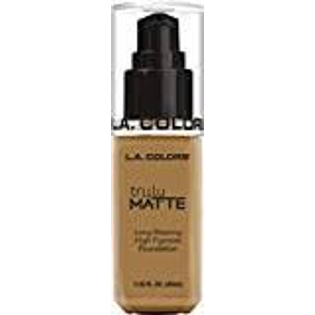 L.A. COLORS Truly Matte Foundation, Cafe, 1.35 Fl. Oz.