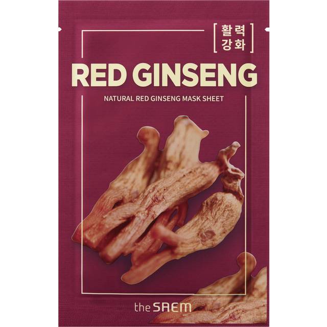 The Saem Natural Red Ginseng Mask Sheet Mascarilla Ginseng Rojo