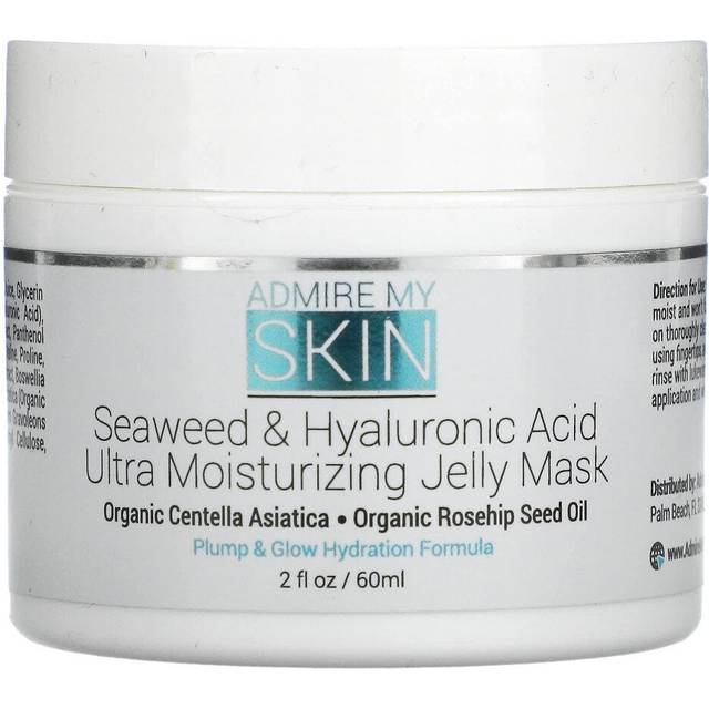 Admire My Skin, Seaweed & Hyaluronic Acid Ultra Moisturizing Jelly Beauty Mask, 2 fl oz (60 ml)