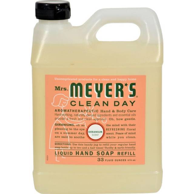 Mrs. Meyer&#39;s Clean Day Liquid Hand Soap Refill Geranium 33 fl oz