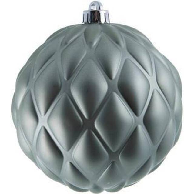 Vickerman N173423D 6 in. Matt Round Pine Cone Ornament, Wrought Iron - 4 Bag