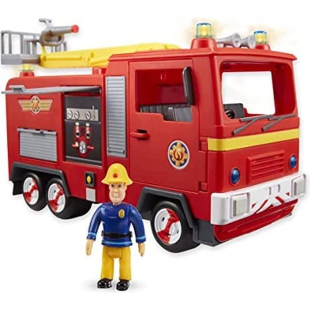 Fireman Sam Electronic Spray and Play Jupiter Fire Engine Free Wheeling & Lights
