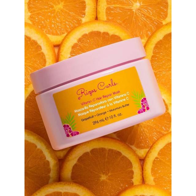 Rizos Curls Vitamin C Hair Repair Mask  Deeply Moisturizes & Hydrates  Softens & Minimize Frizz while Adding Shine  For Dry Damaged Hair  Infused with