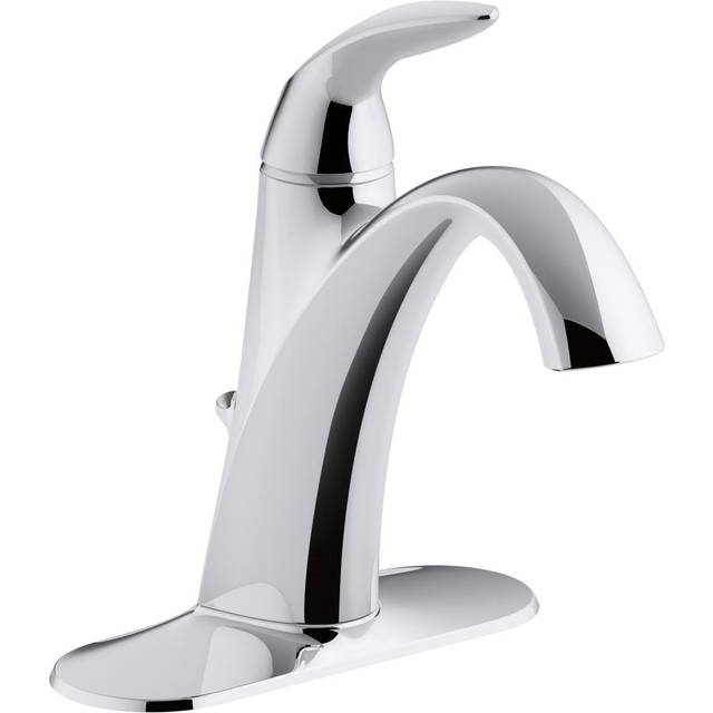 KOHLER K-45800-4-CP Alteo Handle Single Hole or Centerset Bathroom Fau