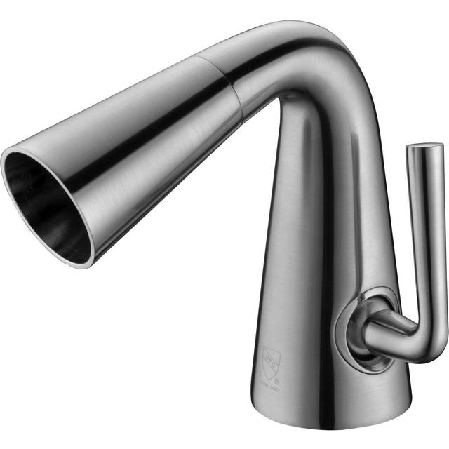 ALFI brand AB1788-BN Brushed Nickel Single Hole Cone Waterfall Bathroom Faucet