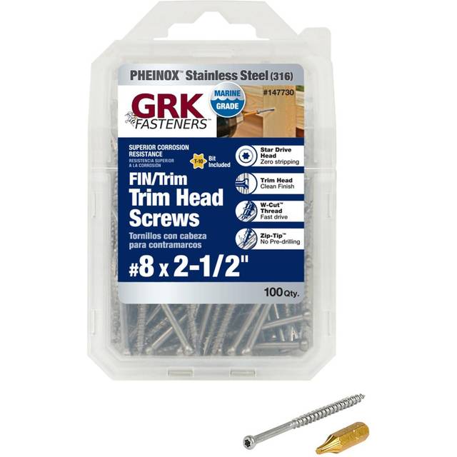 TRIM SCRW #8X2.5 Pack of 1