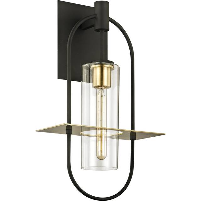 Smyth 1 Light Wall Light - Bronze & Brass