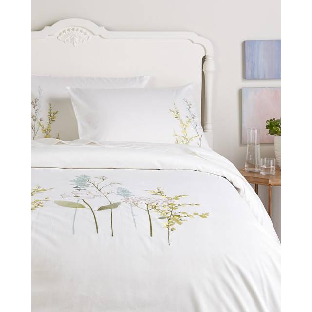 Melange Home Spring Blossom Embroidered Duvet Set