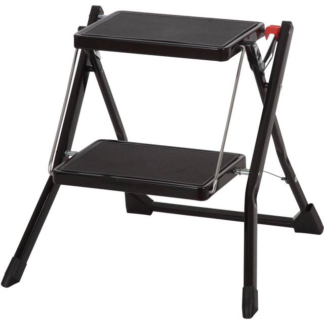 Werner 2 Tread Steel-Framed Stepstool - Black