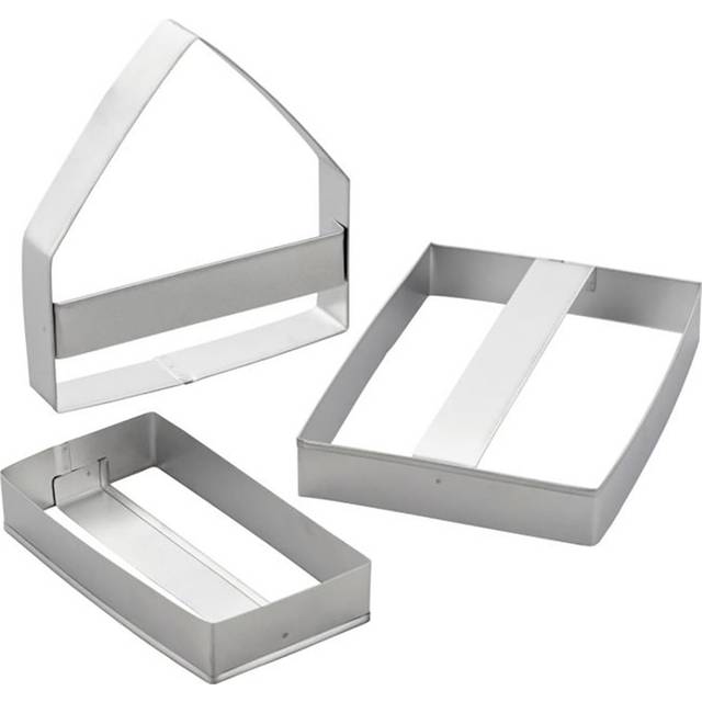 Gingerbread House Cutter Set Of 3 - White