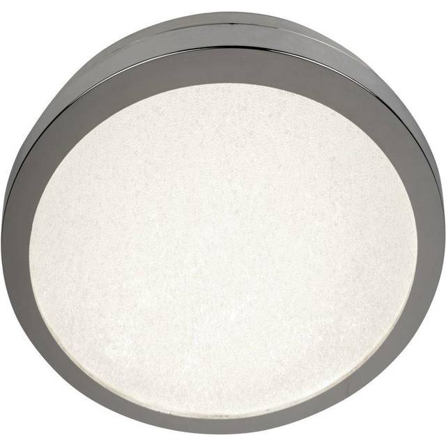 Searchlight 8100-40CC LED Flush Ceiling Light Chrome And Crystal Sand