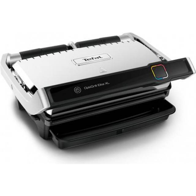 Tefal Optigrill Elite XL GC760D Klämgrill, Silver, Svart, 44.4 x 34.3 x 18 cm