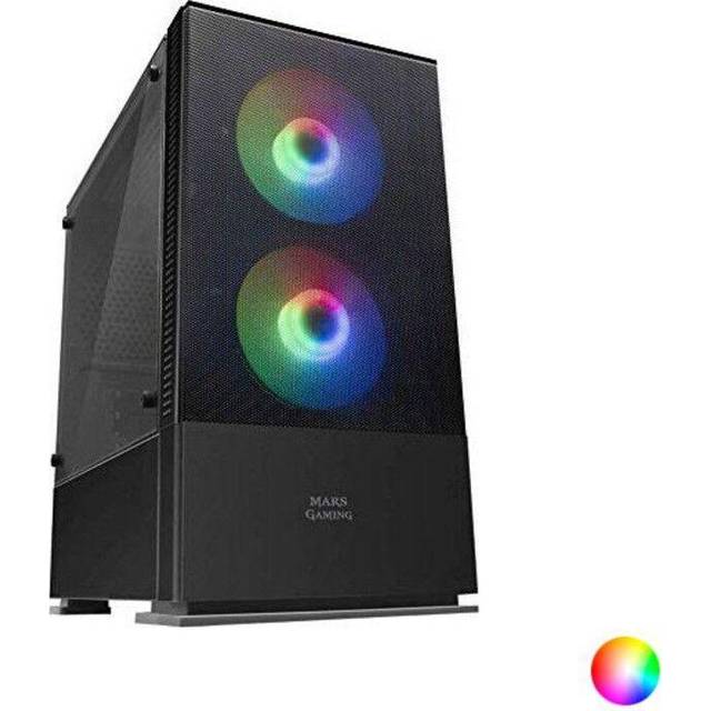 Mars Gaming MCZ, Premium kompakt PC-hölje, MicroATX, panel främre nät, svart