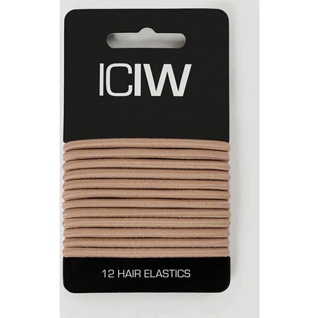 Sport Hair Ties 12-pack Beige
