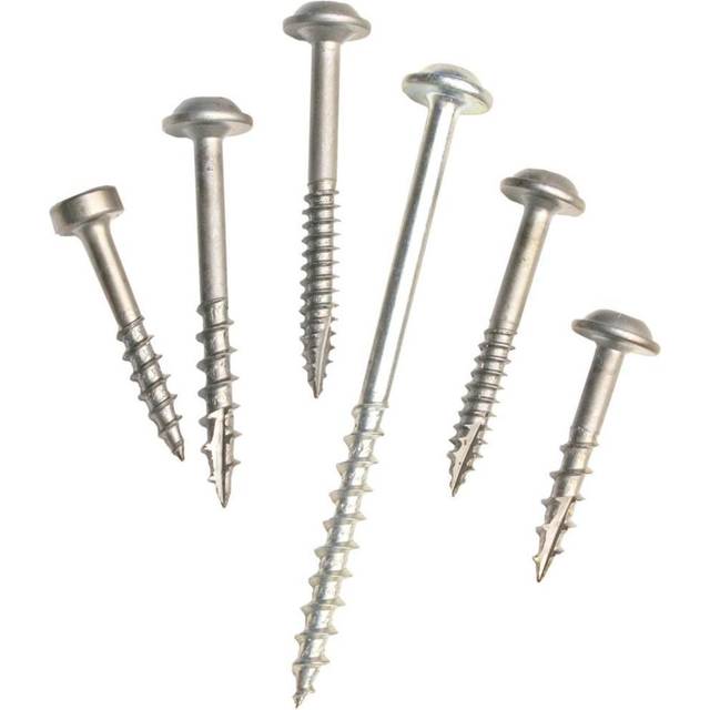 Kreg SPS-F1-100 Skruv 25 mm Ø, förzinkad, Pan Head 100-pack