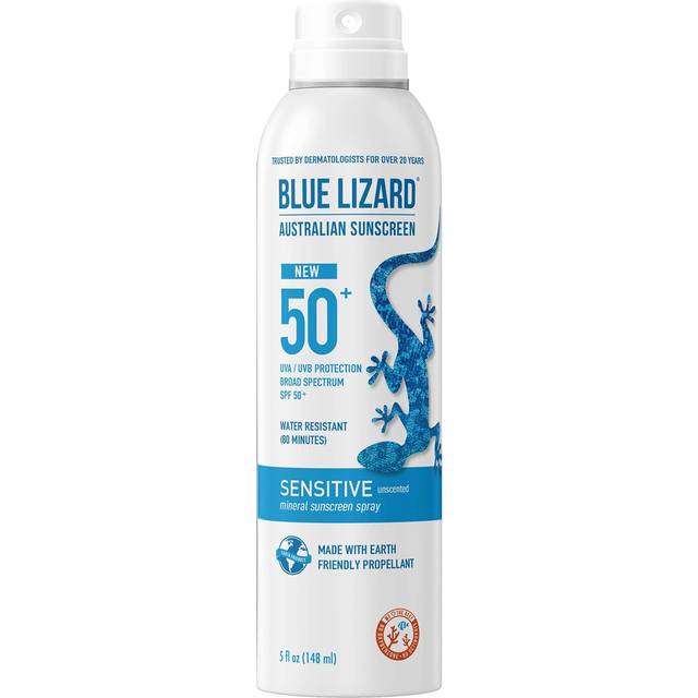 BLUE LIZARD Mineral Sunscreen Sensitive SPF 50 Spray 5 Ounce