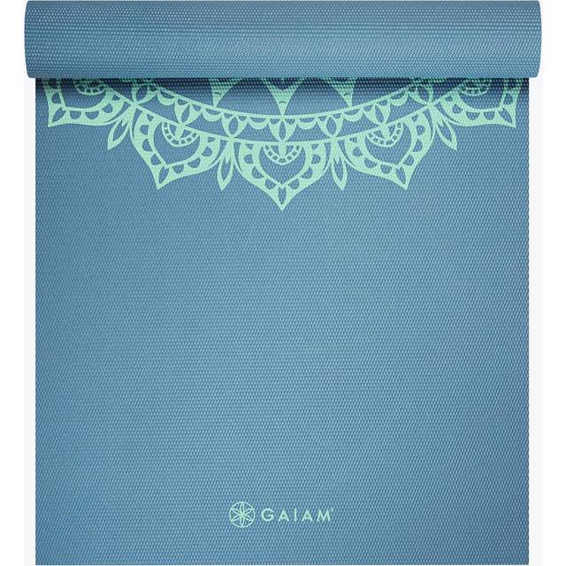 Gaiam Yoga Mat Unisex-Adult Premium Print Non Slip Exercise & Fitness Mat for All Types of Yoga  Pilates & Floor Workouts  Blue Shadow Marrakesh  68 I