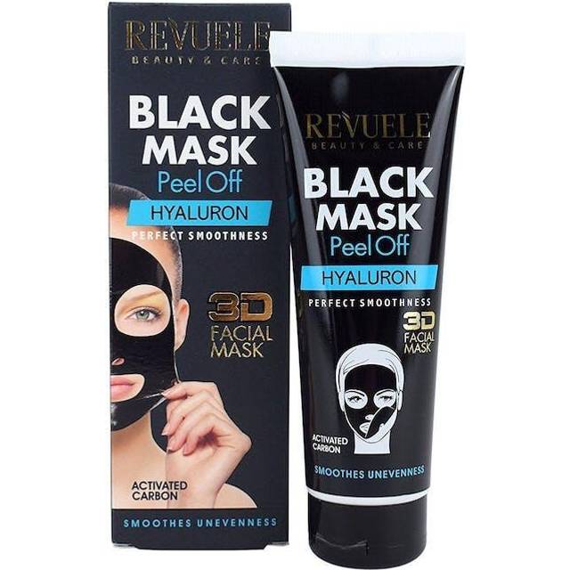 Revuele Black Mask Peel Off Hyaluron Rensende Peel-off Maske med Aktivt Kul 80 ml