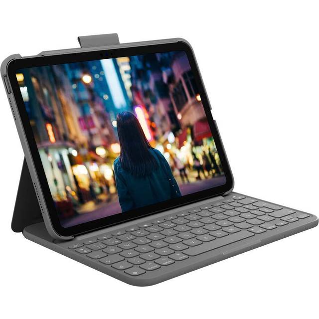 iPad Case + tangentbord Logitech 920-011426 Gray Spanish Qwerty