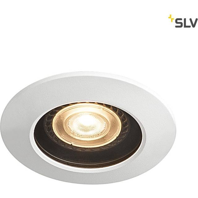 SLV Varu GU10 Dl Outdoor Recessed Ceiling Light Black/White IP20/65