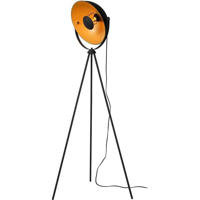 Lucide Alvaro Modern Tripod Floor Lamp - 1Xe27 - Black, Black