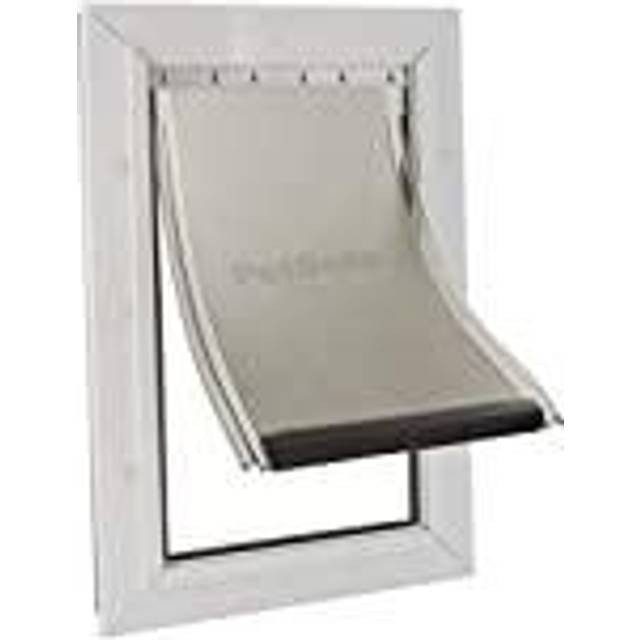 PetSafe Staywell Aluminium Hundlucka, Vit, XL