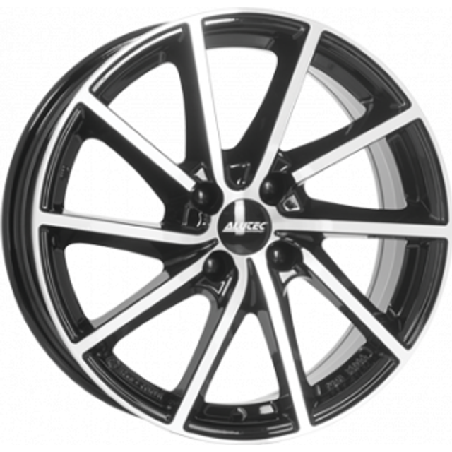 Alutec Singa Alloy Wheels in Black Gloss/Polished Set of 4 - 17x7 Inch ET53 5x114.3 PCD Up To 110mm Centre Bore Gloss Black/Polished, Black