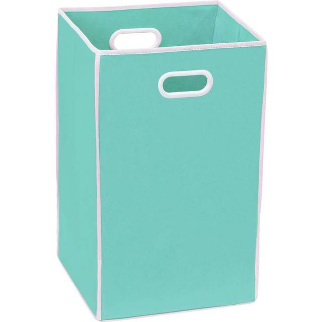 Simple Houseware Foldable Closet Laundry Hamper Basket  Turquoise