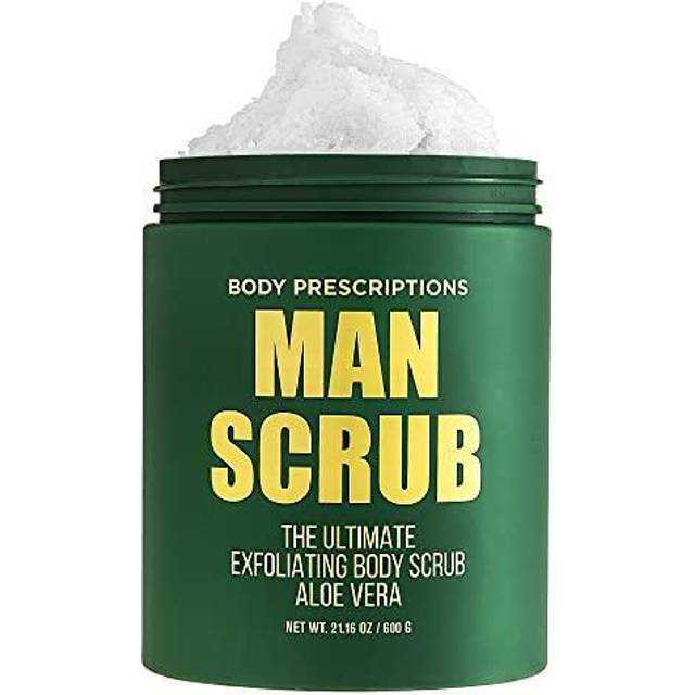 Body Prescriptions Body Scrub for Men Ultimate Exfoliating Scrub Infused with Aloe Vera  Mens Body Wash in Jar with Twist Top