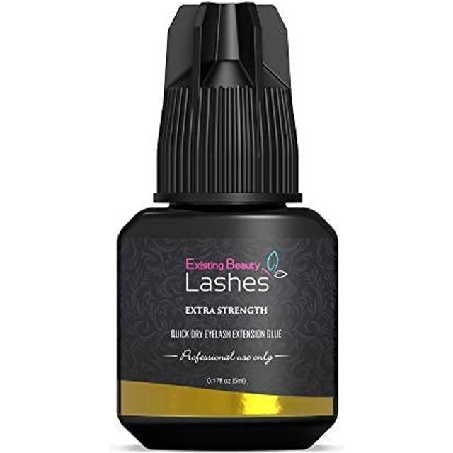 Eyelash Extension Glue Extra Strong Professional Lash Glue for Eyelash Extensions - Drys in 1-2s with 6-7 Week Retention by Existing Beauty Lashes 5ml