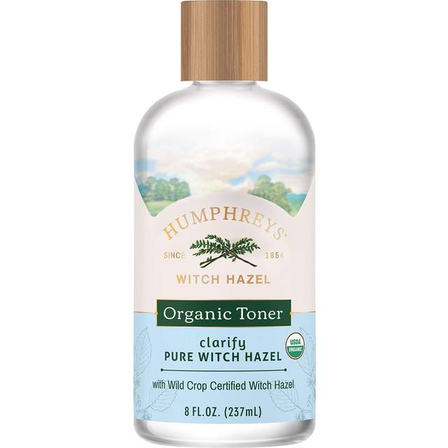 Humphreys Clarify Witch Hazel Organic Toner  Clear  8 Oz ( Pack of 1)
