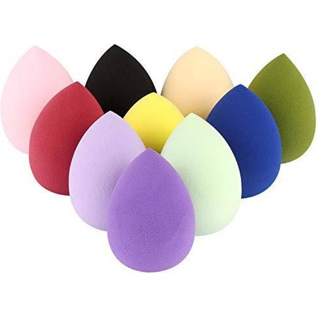 BTYMS 10 Pieces Makeup Sponge Blenders Beauty Sponges Egg Shaped Blending Sponge Foundation Applicator Cosmetic Sponges