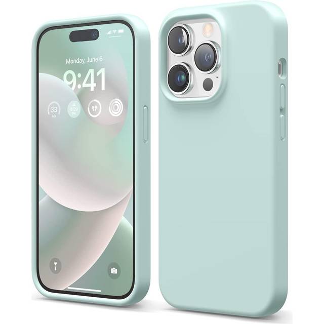 elago Compatible with iPhone 14 Pro Case  Liquid Silicone Case  Full Body Protective Cover  Shockproof  Slim Phone Case  Anti-Scratch Soft Microfiber