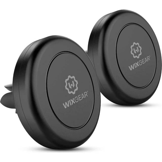 Magnetic Phone Holder for Car, WixGear [2 Pack] Universal Air Vent Magnetic Phone Holder for Car, Phone Holder for Car for Cell Phones and Mini T