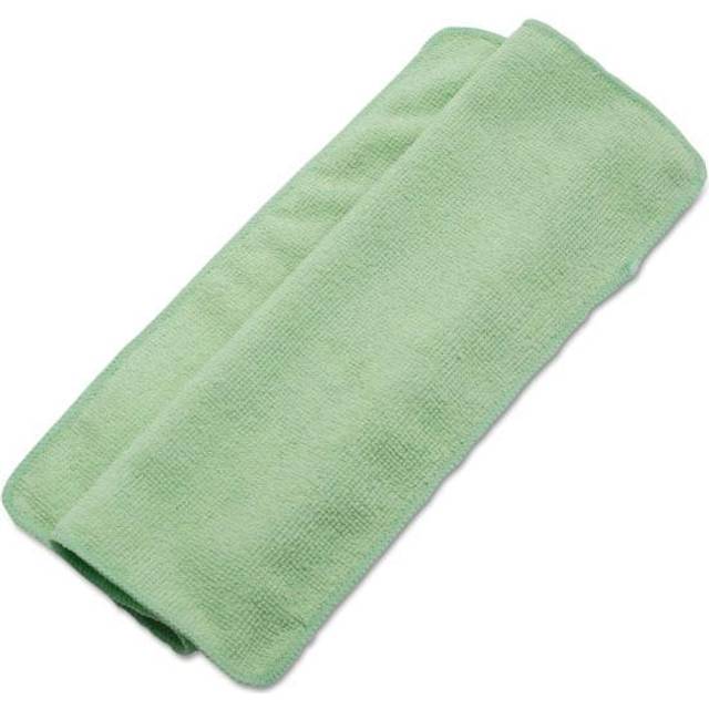 Boardwalk 2164037 16 in. x 16 in. Microfiber Cleaning Cloths - Green (24/Pack)
