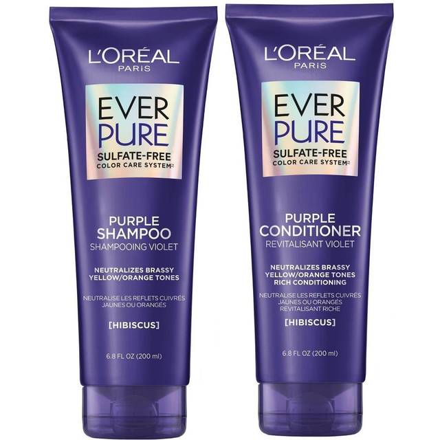 L'Oreal Paris EverPure Sulfate Free Brass Toning Purple Shampoo and Co