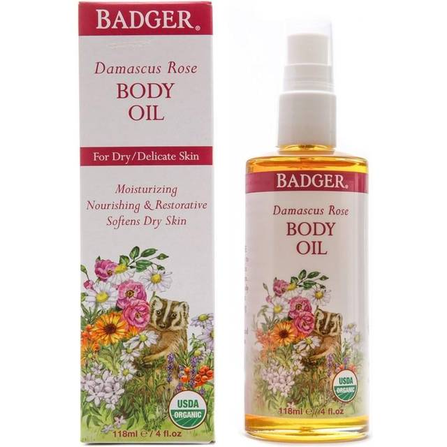 Badger, Damascus Rose Body Oil, 4 fl oz (118 ml)
