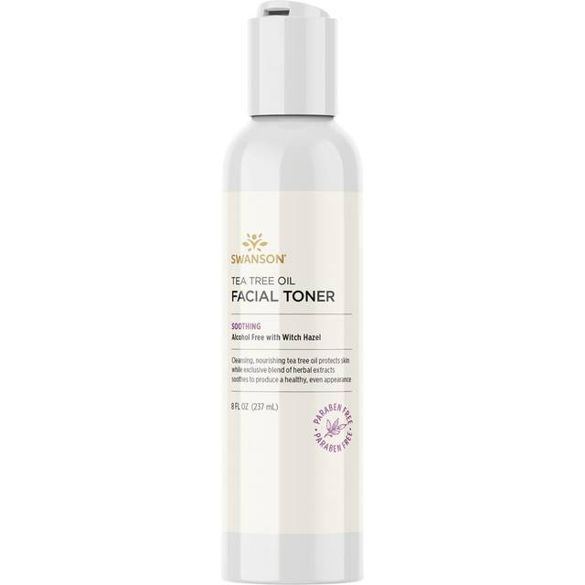 Swanson Tea Tree Oil Facial Toner with Witch Hazel 8 Ounce (237 ml) Liquid