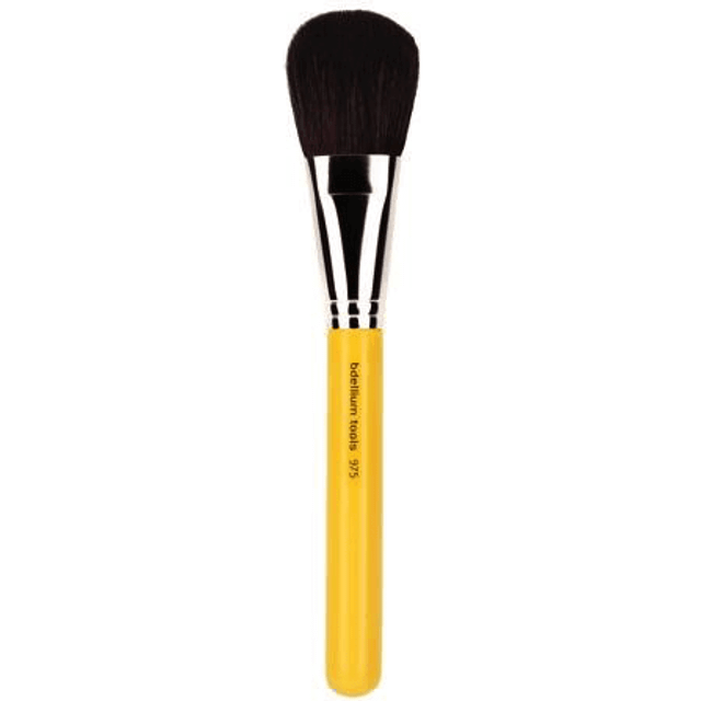 Bdellium Tools Professional Makeup Brush - Studio Series 975 Mixed Powder - With Soft Synthetic Fibers  For Powder Application (Yellow  1pc)