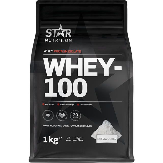 Whey-100 Vassleprotein 1 kg Naturell